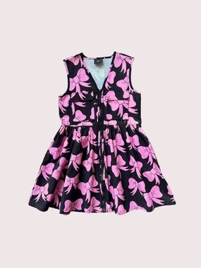 Lazy Oaf Black Dress with Pink Bow Print